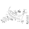 Support de pare-chocs avant gauche N/S - Pièce d'origine BMW 51117907205 Support de pare-chocs avant gauche N/S - Pièce d'origine BMW 51117907205