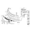 Grille centrale de pare-chocs avant - Pièce d'origine BMW 51117184690 Grille centrale de pare-chocs avant - Pièce d'origine BMW 51117184690