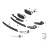 Grille supérieure centrale de pare-chocs avant noire - Pièce d'origine BMW 51117294476 Grille supérieure centrale de pare-chocs avant noire - Pièce d'origine BMW 51117294476