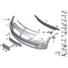 Grille inférieure centrale du pare-chocs avant - Pièce d'origine BMW 51117016061 Grille inférieure centrale du pare-chocs avant - Pièce d'origine BMW 51117016061
