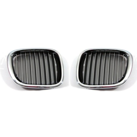 Pare-chocs avant Grille de calandre chromée Paire gauche droite - Pièce d'origine BMW 51138412950/51138412949 Pare-chocs avant Grille de calandre chromée Paire gauche droite - Pièce d'origine BMW 51138412950/51138412949