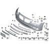 Moulure de pare-chocs avant en chrome gauche N/S - Pièce d'origine BMW 51117197291 Moulure de pare-chocs avant en chrome gauche N/S - Pièce d'origine BMW 51117197291