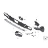 Moulure de pare-chocs avant chromée inférieure - Ensemble de deux pièces d'origine BMW 51117471524/51117471523. Moulure de pare-chocs avant chromée inférieure - Ensemble de deux pièces d'origine BMW 51117471524/51117471523.