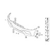 Coque de pare-chocs avant - Pièce d'origine BMW 51117258347 Coque de pare-chocs avant - Pièce d'origine BMW 51117258347