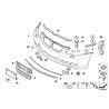 Coque de pare-chocs avant apprêtée - Pièce d'origine BMW 51117184716 Coque de pare-chocs avant apprêtée - Pièce d'origine BMW 51117184716