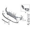Enveloppe de pare-chocs avant apprêtée PDC - Pièce d'origine BMW 51117052398 Enveloppe de pare-chocs avant apprêtée PDC - Pièce d'origine BMW 51117052398