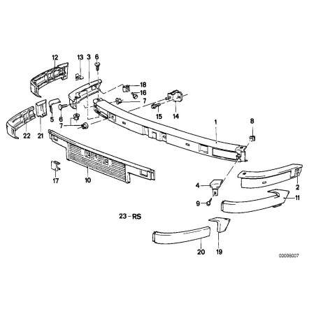 Bouclier avant - Pièce d'origine BMW 51111959911