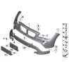 Bouclier avant - Pièce d'origine BMW 51117345031 Bouclier avant - Pièce d'origine BMW 51117345031