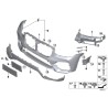 Bouclier avant - Pièce d'origine BMW 51117484781 Bouclier avant - Pièce d'origine BMW 51117484781