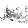 Bouclier avant - Pièce d'origine BMW 51118058822 Bouclier avant - Pièce d'origine BMW 51118058822