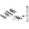 grille droite côté passager - Pièce d'origine BMW 51117416058. grille droite côté passager - Pièce d'origine BMW 51117416058.