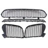 Ensemble de grille de pare-chocs avant 4 pièces - Pièce d'origine BMW 51117205559 Ensemble de grille de pare-chocs avant 4 pièces - Pièce d'origine BMW 51117205559
