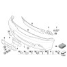 Guide de pare-chocs avant gauche - Pièce d'origine BMW 51117065475 Guide de pare-chocs avant gauche - Pièce d'origine BMW 51117065475
