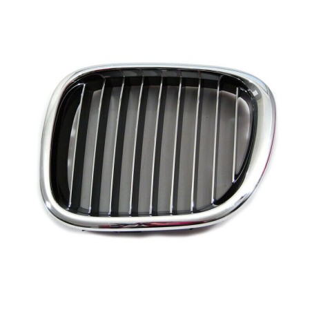 Grille de calandre avant gauche N/S chromée - Pièce d'origine BMW 51138412949 Grille de calandre avant gauche N/S chromée - Pièce d'origine BMW 51138412949