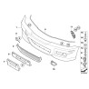 Grille centrale inférieure du pare-chocs avant - Pièce d'origine BMW 51112694724 Grille centrale inférieure du pare-chocs avant - Pièce d'origine BMW 51112694724