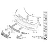Pare-chocs avant O/S Droit Grille de support de brouillard - Pièce d'origine BMW 51117178712 Pare-chocs avant O/S Droit Grille de support de brouillard - Pièce d'origine BMW 51117178712