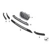 Bouclier avant O/S droit avec grille inférieure ouverte pour capteurs de stationnement - Pièce d'origine BMW 51117210468 Bouclier avant O/S droit avec grille inférieure ouverte pour capteurs de stationnement - Pièce d'origine BMW 51117210468