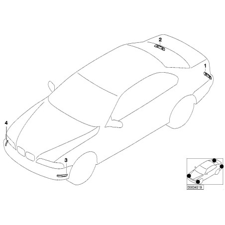 Réflecteur de pare-chocs avant droit - Pièce d'origine BMW 63146920690 Réflecteur de pare-chocs avant droit - Pièce d'origine BMW 63146920690
