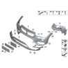 Renforts de pare-chocs avant Paire Set N/S + O/S - Pièce d'origine BMW 51117410009/51117410010 Renforts de pare-chocs avant Paire Set N/S + O/S - Pièce d'origine BMW 51117410009/51117410010
