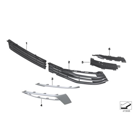 côté gauche et droit - Pièce d'origine BMW 51117385271/51117385272.