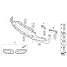 Panneau de garniture de pare-chocs avant - Pièce d'origine BMW 51117172356 Panneau de garniture de pare-chocs avant - Pièce d'origine BMW 51117172356