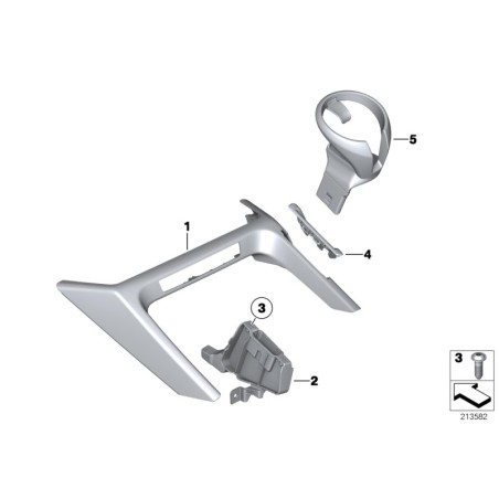 Porte-gobelet avant - Pièce d'origine BMW 51162991201