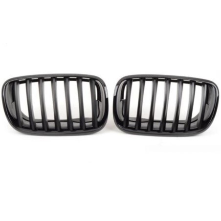 Grille centrale avant en noir brillant - Paire - Pièce d'origine BMW 51712150246/51712150247