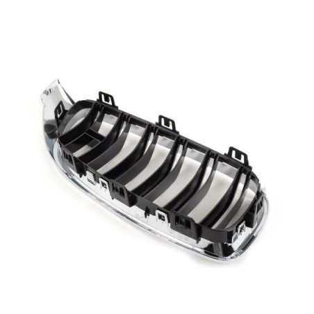 Grille de calandre avant chromée gauche + droite - Pièce d'origine BMW 51138056411/51138054332 Grille de calandre avant chromée gauche + droite - Pièce d'origine BMW 51138056411/51138054332