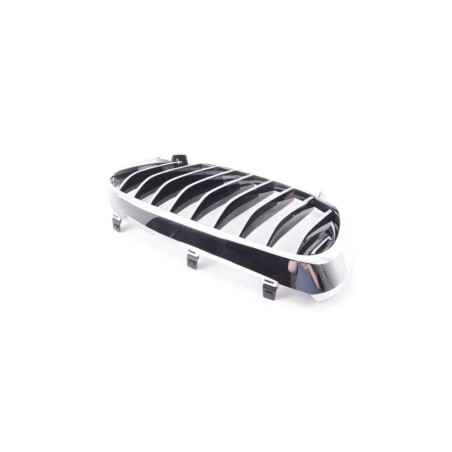 Ensemble de grilles de rein chromées avant, côté gauche et côté droit - Pièce d'origine BMW 51137357011/51137357012.