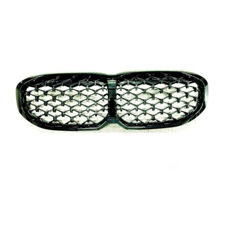 Grille de calandre avant à motif en losange Shadow Line - Pièce d'origine BMW 51138080490 Grille de calandre avant à motif en losange Shadow Line - Pièce d'origine BMW 51138080490
