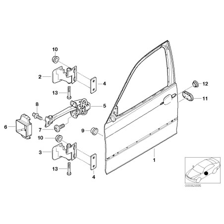 Frein de porte avant - Pièce d'origine BMW 51218160959