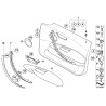 Cache de poignée intérieure de porte avant droite argentée - Pièce d'origine BMW 51419128806 Cache de poignée intérieure de porte avant droite argentée - Pièce d'origine BMW 51419128806