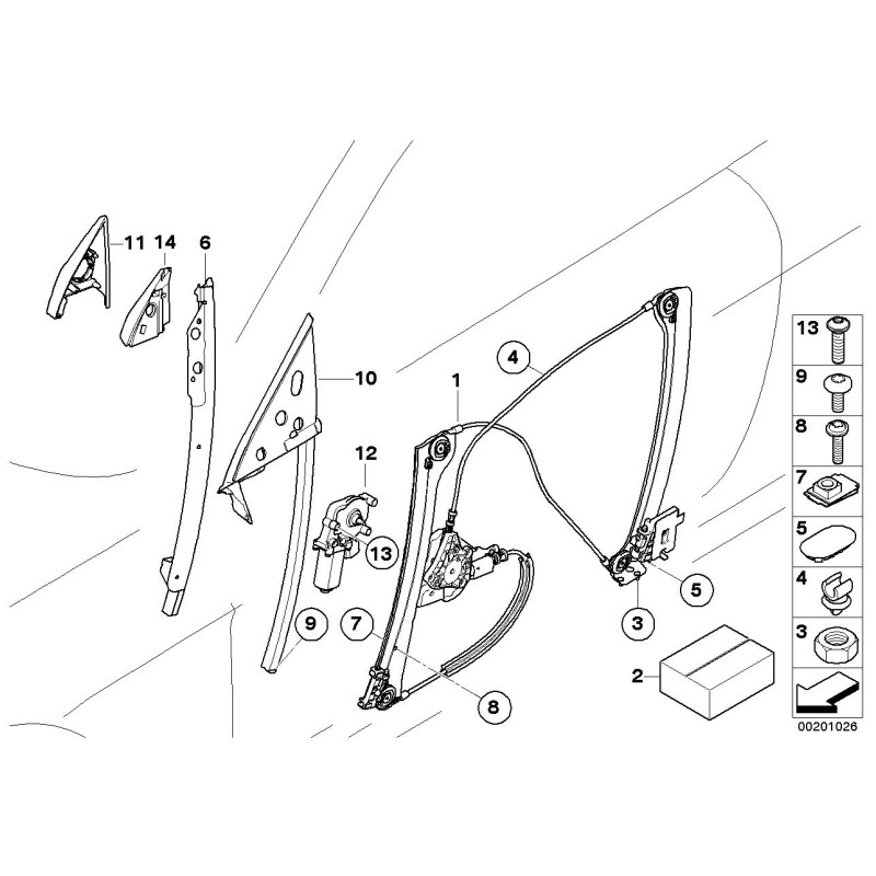 Couvercle de tweeter d'enceinte de porte avant paire gauche + droite - Pièce d'origine BMW 51337009706/51337009705