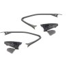 Enceinte d'enceinte de porte avant Couverture de tweeter Paire Ensemble Gauche Droite - Pièce d'origine BMW 51337395383 Enceinte d'enceinte de porte avant Couverture de tweeter Paire Ensemble Gauche Droite - Pièce d'origine BMW 51337395383