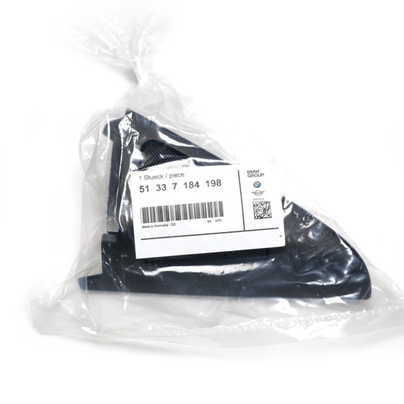 Cache de tweeter de haut-parleur de porte avant droit - Pièce d'origine BMW 51337184198