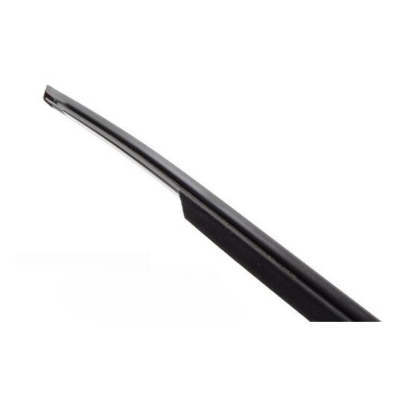 Garniture de canal de vitre de porte avant en noir brillant - Pièce d'origine BMW 51337207841, côté gauche.