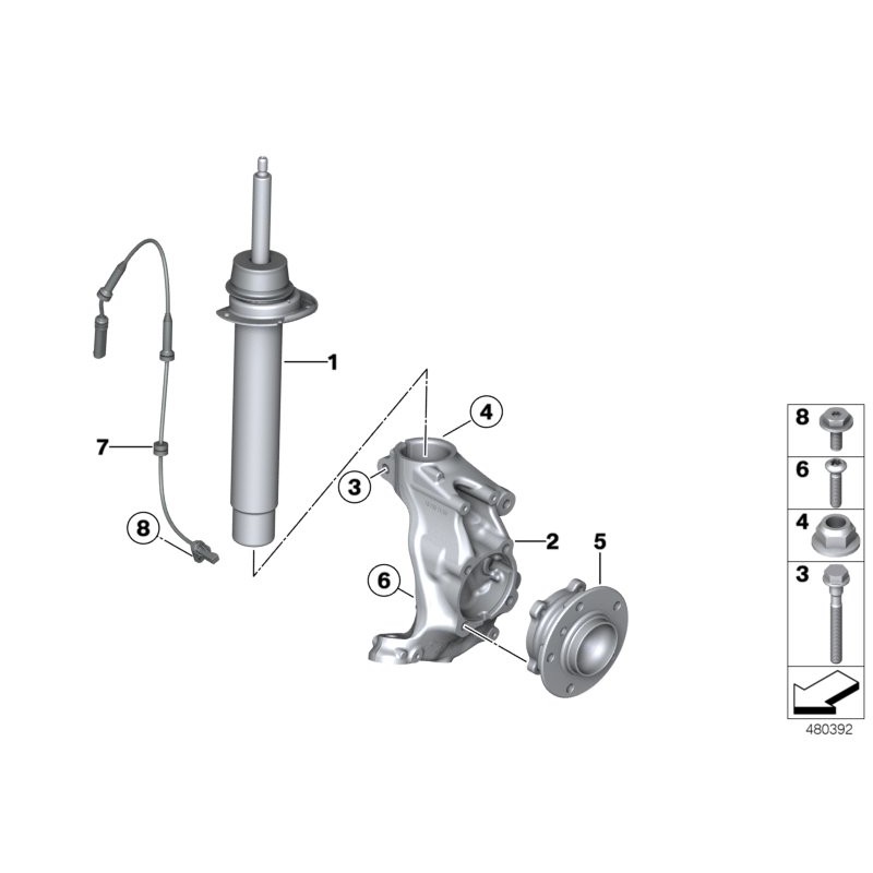 Générateur d'impulsion DSC avant - Pièce d'origine BMW 34526791223