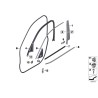 Pièce d'origine BMW 51337205708 - Panneau de montant B de porte avant extérieur droit mat. Pièce d'origine BMW 51337205708 - Panneau de montant B de porte avant extérieur droit mat.