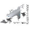 Support central de garde-boue avant - Paire gauche + droite - Pièce d'origine BMW 51647294552/51647294551