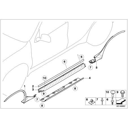 Garde-boue avant droit - Pièce d'origine BMW 51718402334 Garde-boue avant droit - Pièce d'origine BMW 51718402334