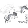 Extension de doublure d'aile avant droite - Pièce d'origine BMW 51757185006 Extension de doublure d'aile avant droite - Pièce d'origine BMW 51757185006
