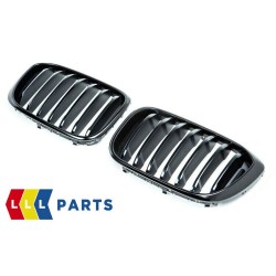 Grilles de calandre avant noires brillantes - Ensemble de deux pièces d'origine BMW 51138469960/51138469959.