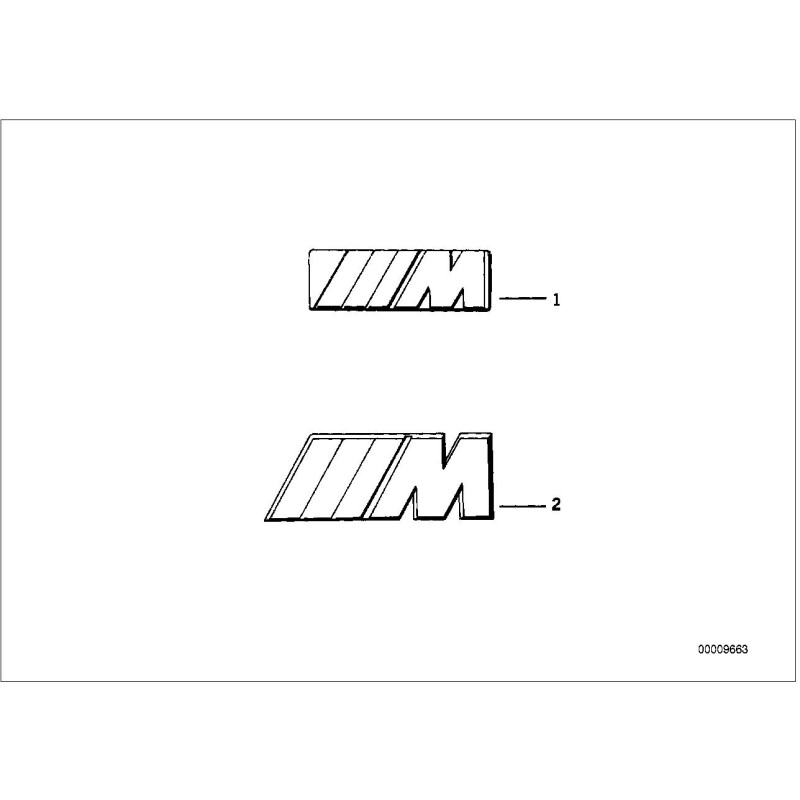 Calandre avant avec logo M Badge - Pièce d'origine BMW 72601933569