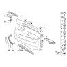 Garniture de tirage de porte intérieure avant beige Sensatec droite O/S LHD - Pièce d'origine BMW 51416970152 Garniture de tirage de porte intérieure avant beige Sensatec droite O/S LHD - Pièce d'origine BMW 51416970152