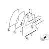 Joint inférieur de porte avant droit - Pièce d'origine BMW 51218158186 Joint inférieur de porte avant droit - Pièce d'origine BMW 51218158186