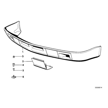 Tablier inférieur avant - Pièce d'origine BMW 51711935114 Tablier inférieur avant - Pièce d'origine BMW 51711935114