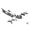 Pièce automobile d'origine BMW 51118075601/51118075602 : Ensemble de grilles inférieures du pare-chocs avant gauche et droit. Pièce automobile d'origine BMW 51118075601/51118075602 : Ensemble de grilles inférieures du pare-chocs avant gauche et droit.