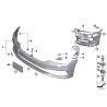 Garniture centrale avant pour la calandre - Pièce d'origine BMW 51137412425 Garniture centrale avant pour la calandre - Pièce d'origine BMW 51137412425