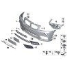 Grille inférieure gauche du pare-chocs avant M Sport - Pièce d'origine BMW 51118050445 Grille inférieure gauche du pare-chocs avant M Sport - Pièce d'origine BMW 51118050445