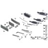 Phare antibrouillard avant gauche inférieur partiellement ouvert - Pièce d'origine BMW 51117300739. Phare antibrouillard avant gauche inférieur partiellement ouvert - Pièce d'origine BMW 51117300739.